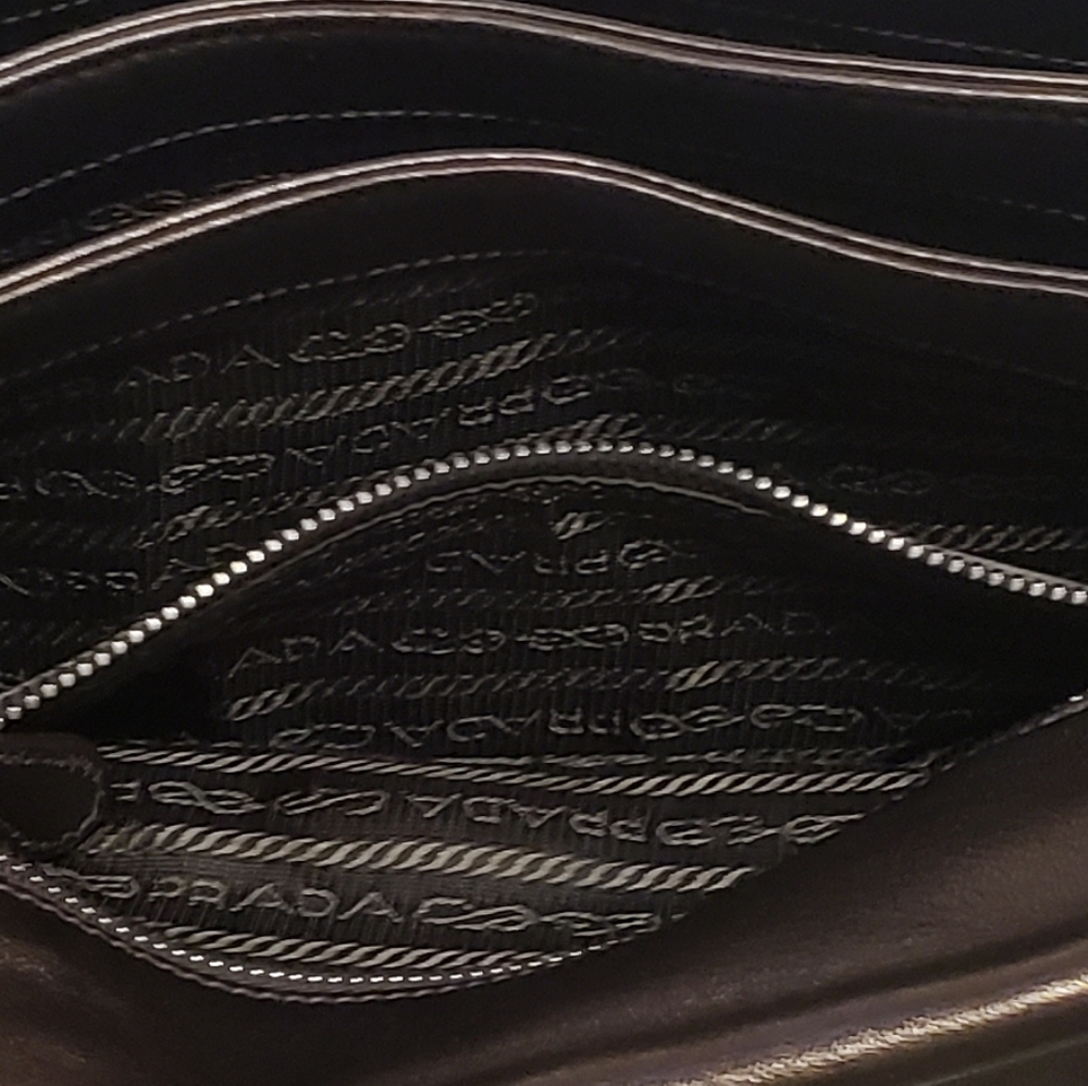 PRADA Small Ruffle Sides Handbag - Picture 9 of 13
